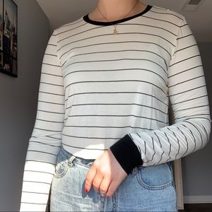 Cropped striped longsleeve